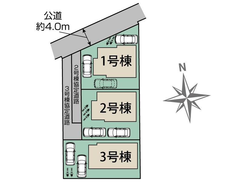 平塚市東真土4丁目3棟 区画図
