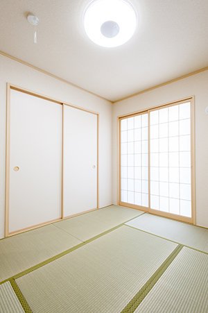 ご購入の決め手のひとつになった独立和室。将来この部屋にご主人のお母様が住まれる予定