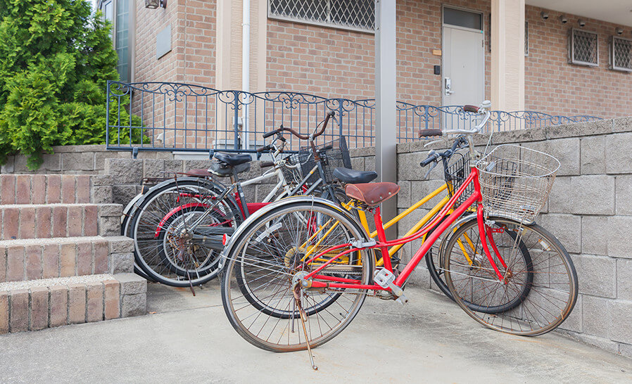 自転車置き場写真