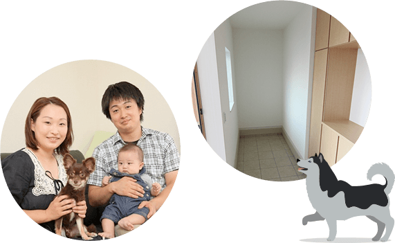 お庭も広々！ペットも伸び伸びと過ごせます！