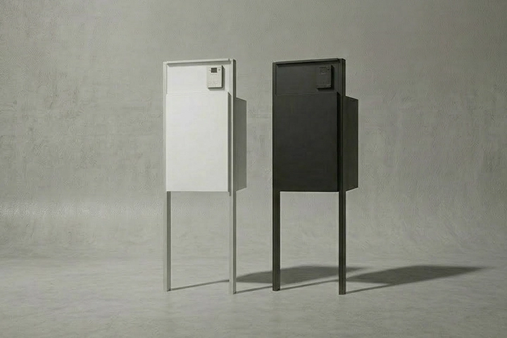 大型宅配ボックス付き門柱