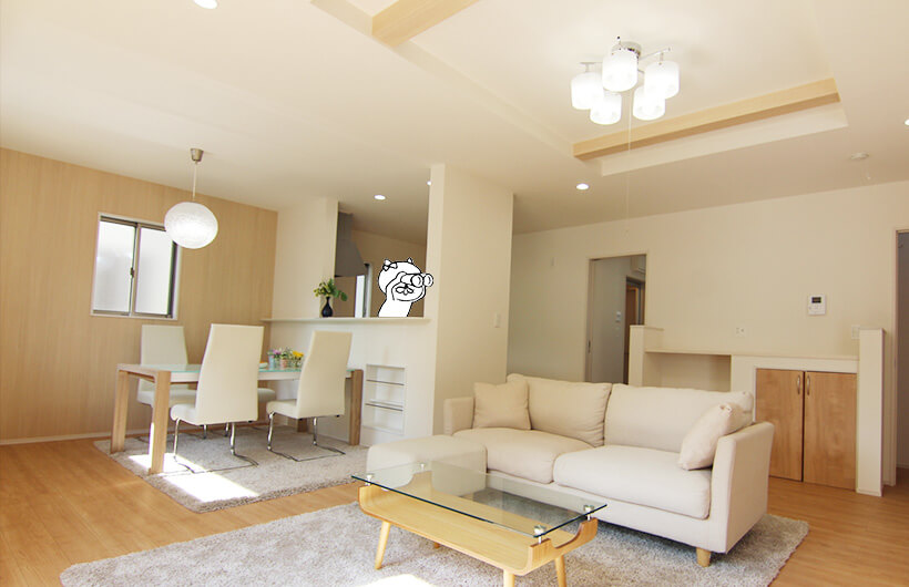 家族が集まる心地よいリビング