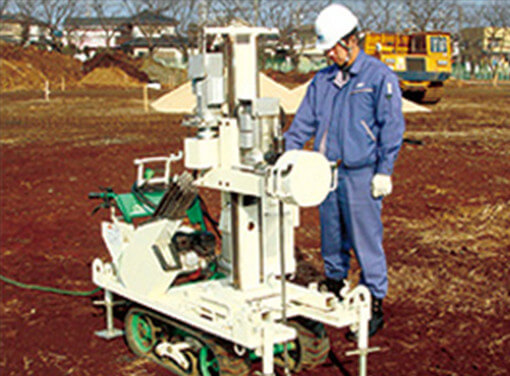 スウェーデン式サウンディング試験を5ヶ所で実施