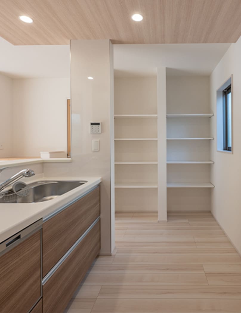 一戸建てのキッチンの画像