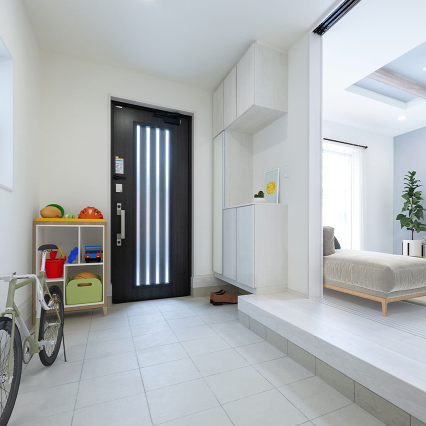 ブルーミングガーデンの玄関事例の画像