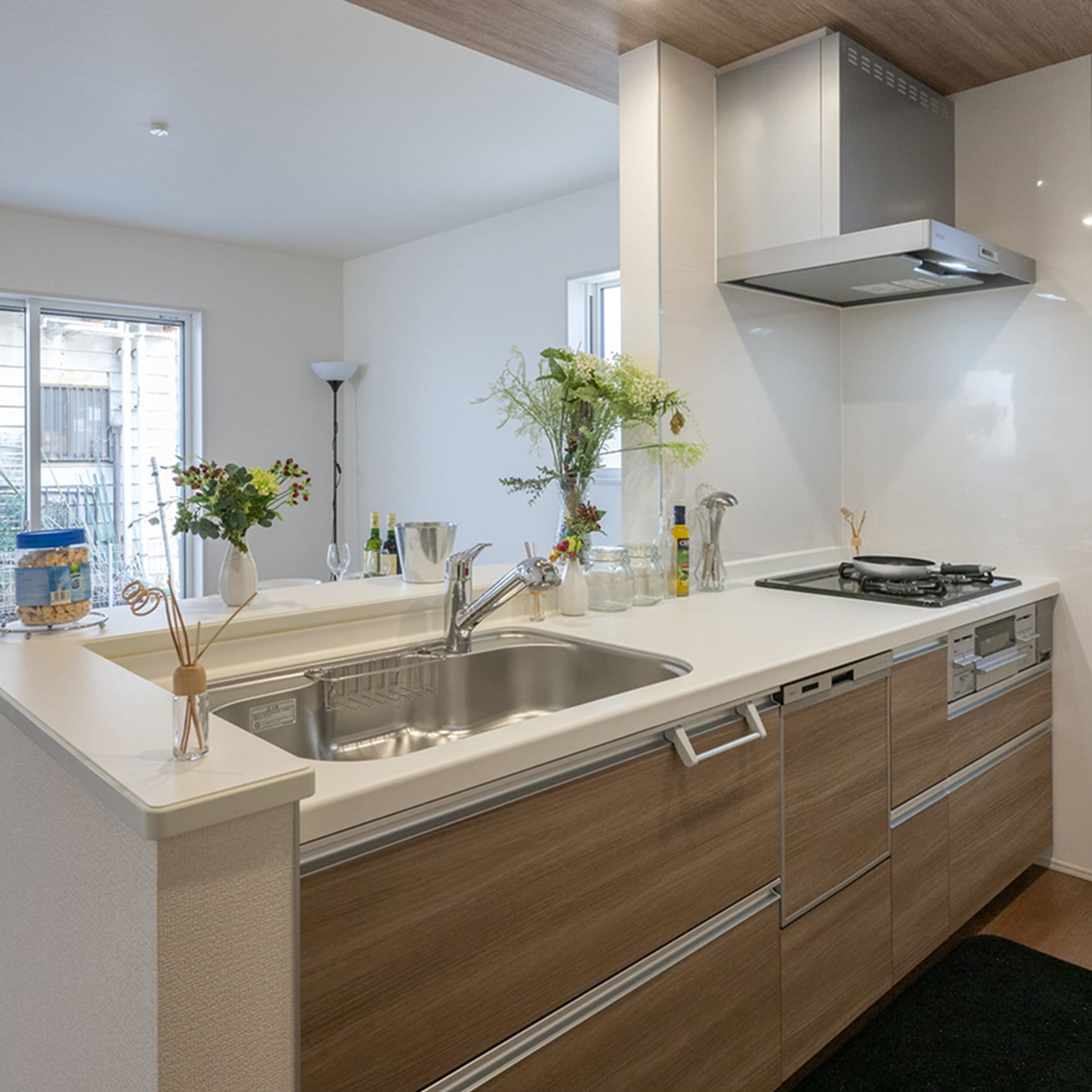 ブルーミングガーデンのキッチン事例の画像