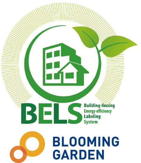 BELS　省エネ性能をわかりやすく表示する目印
それがBELS(ベルス)です。
東栄住宅のブルーミングガーデンは
すべての住宅で最高のBELS評価を取得しています♪