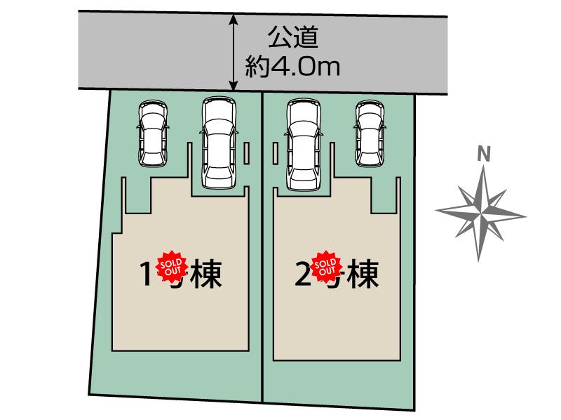 熊本市中央区国府3丁目 区画図