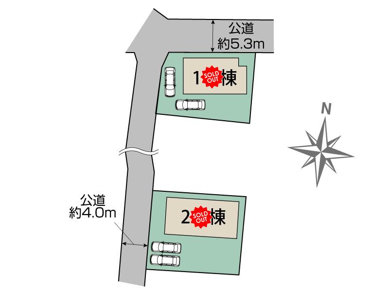 東松山市西本宿2棟 区画図