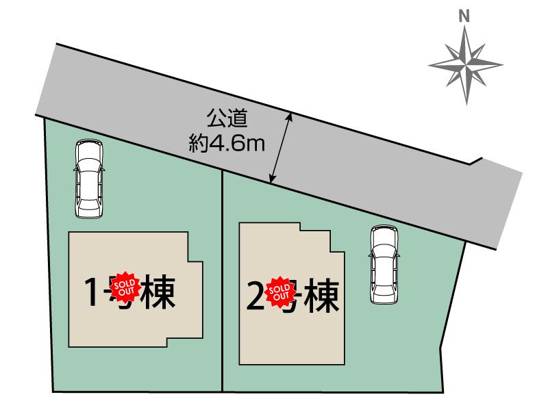 奈良市古市町1棟 区画図