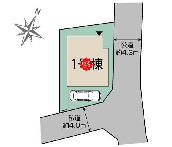 千葉県船橋市新高根4丁目2期1棟　区画図