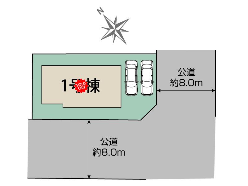 札幌市北区新琴似6条17丁目1棟　区画図