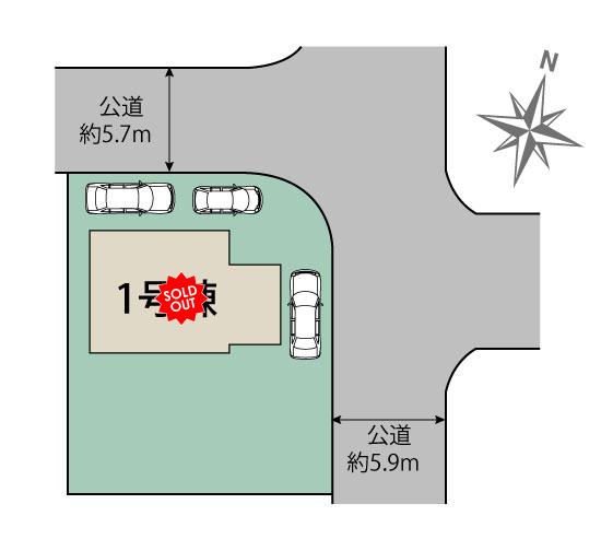 奈良市三松ケ丘2期1棟 区画図