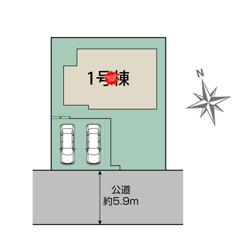 神戸市北区星和台1丁目1棟　区画図