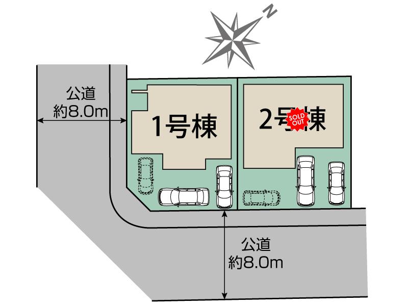 札幌市白石区平和通8丁目南2棟 区画図