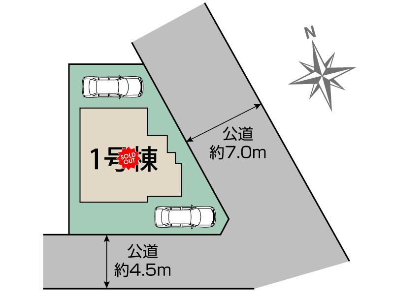宝塚市鶴の荘1棟 区画図