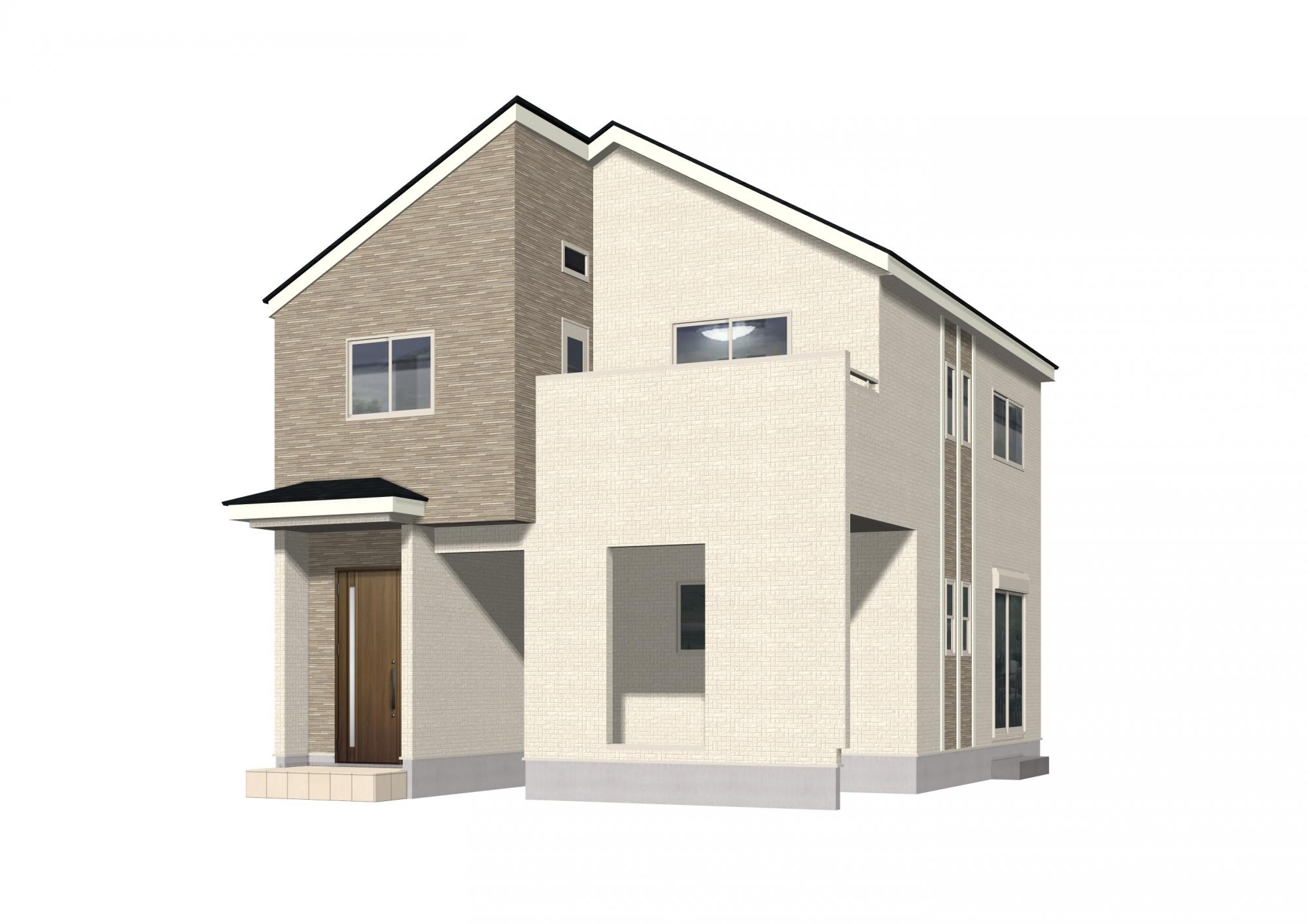 【完成予想図】西南側