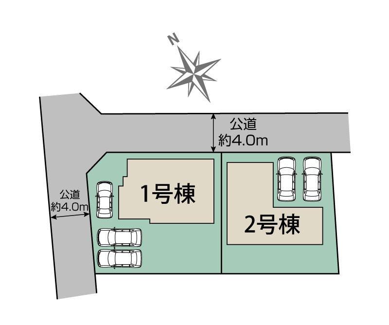 豊田市駒場町茶袋2棟　区画図
