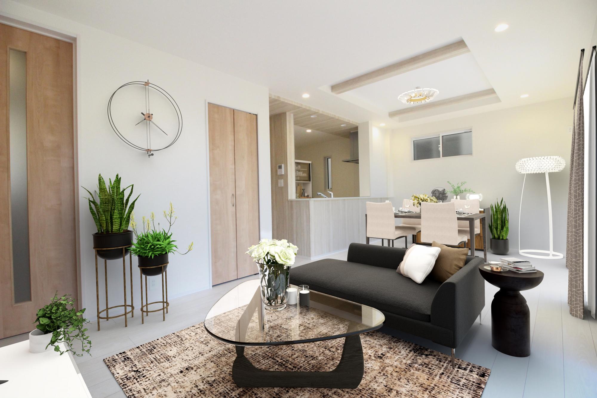 滋賀優遇 コーナーソファー A 滋賀県草津市の施工事例】子育てママを応援