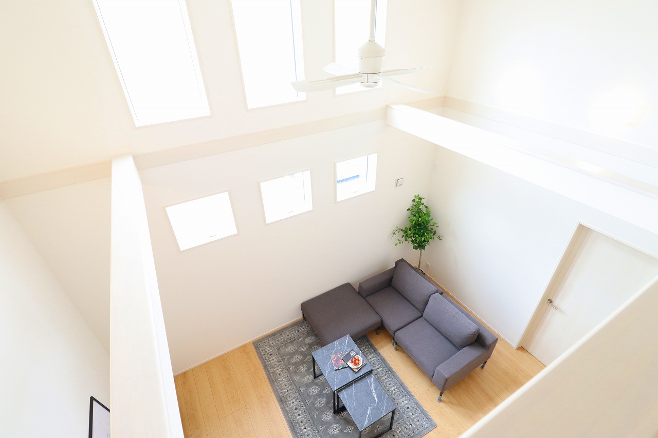 3号棟リビング吹抜け