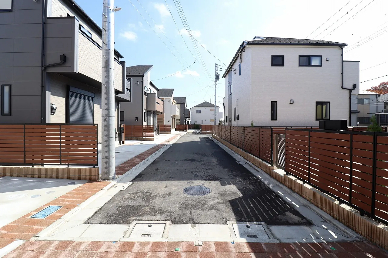 分譲地内4.5m開発道路