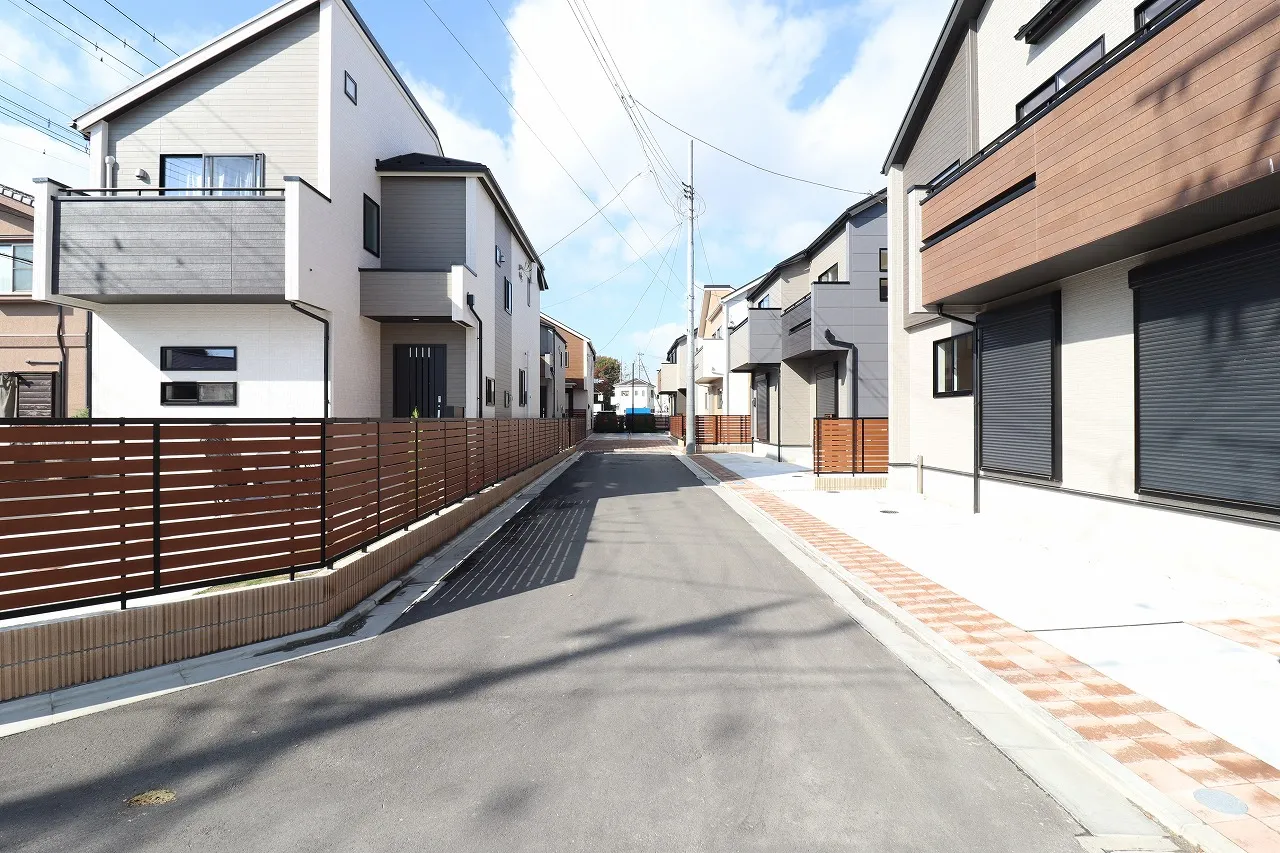 分譲地内4.5m開発道路