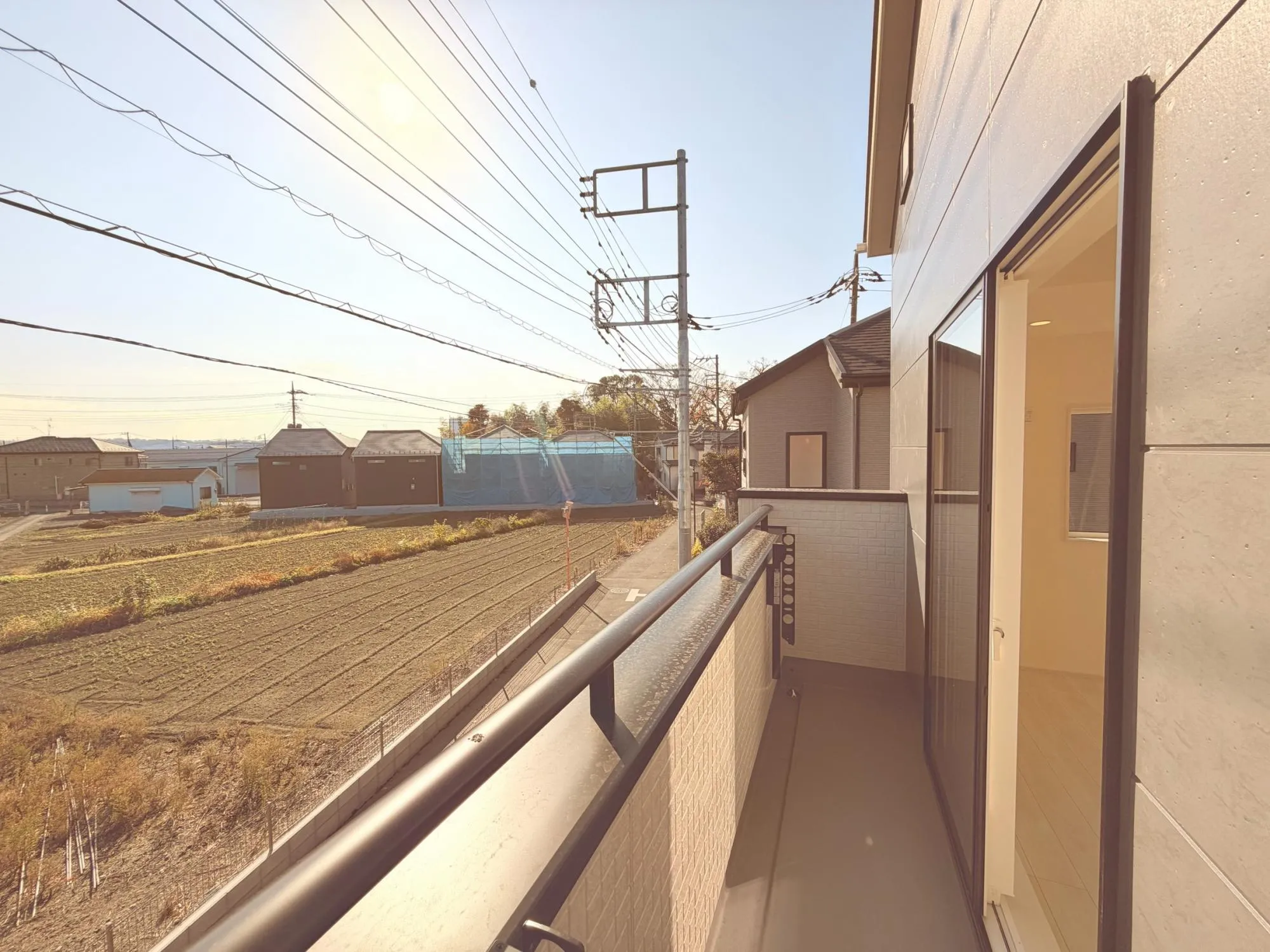 【13号棟】7.5帖主寝室バルコニーからの眺望