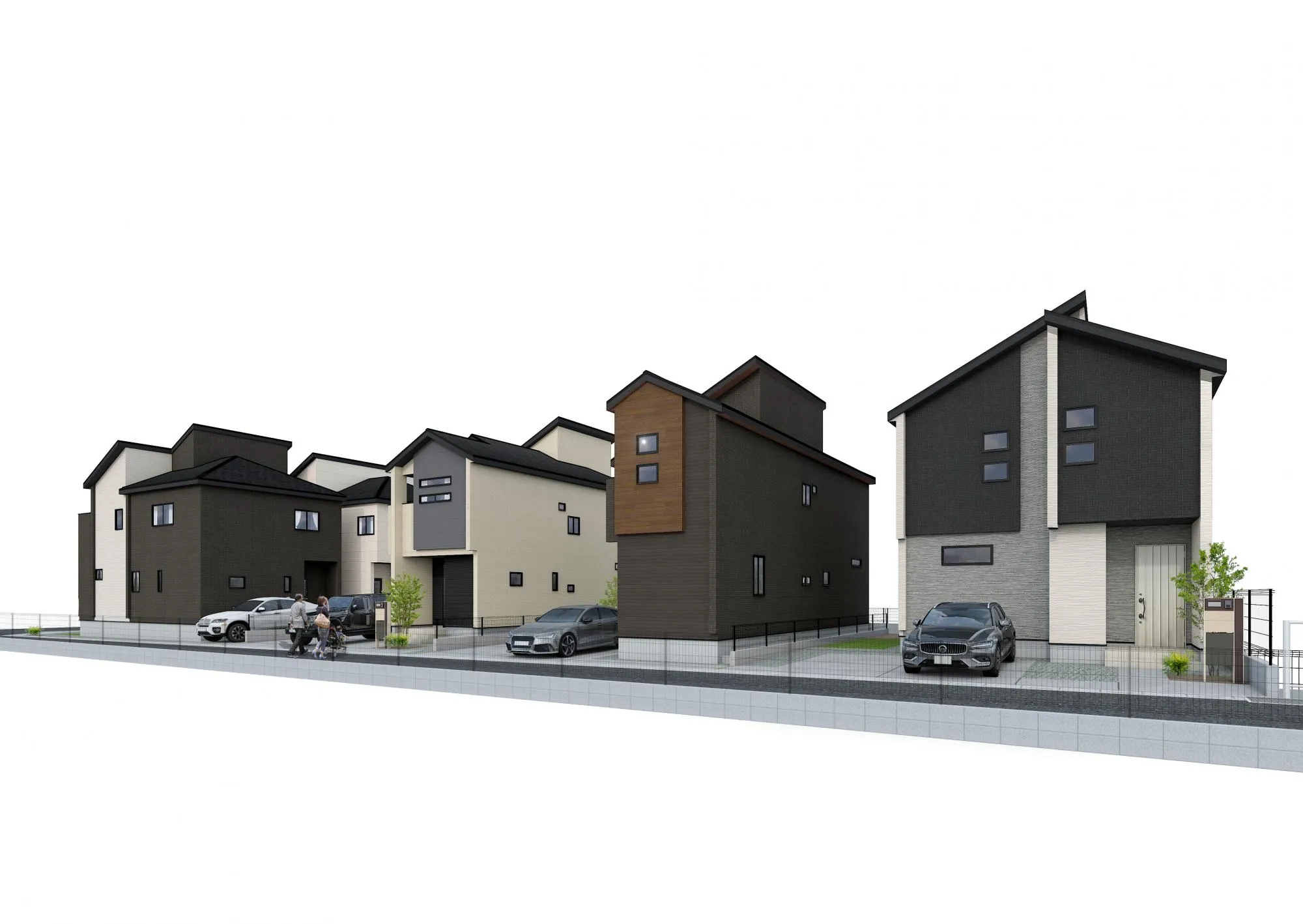 緑ゆたかな住宅街に、全区画50坪超のゆとりある住まい。カースペース2台可!