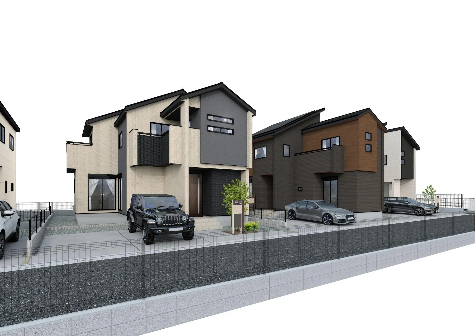 バス停まで徒歩2分・バス便平日73本で駅までのアクセス良好♪ 小中学校まで徒歩圏内で子育て世代にやさしい住環境の全5邸