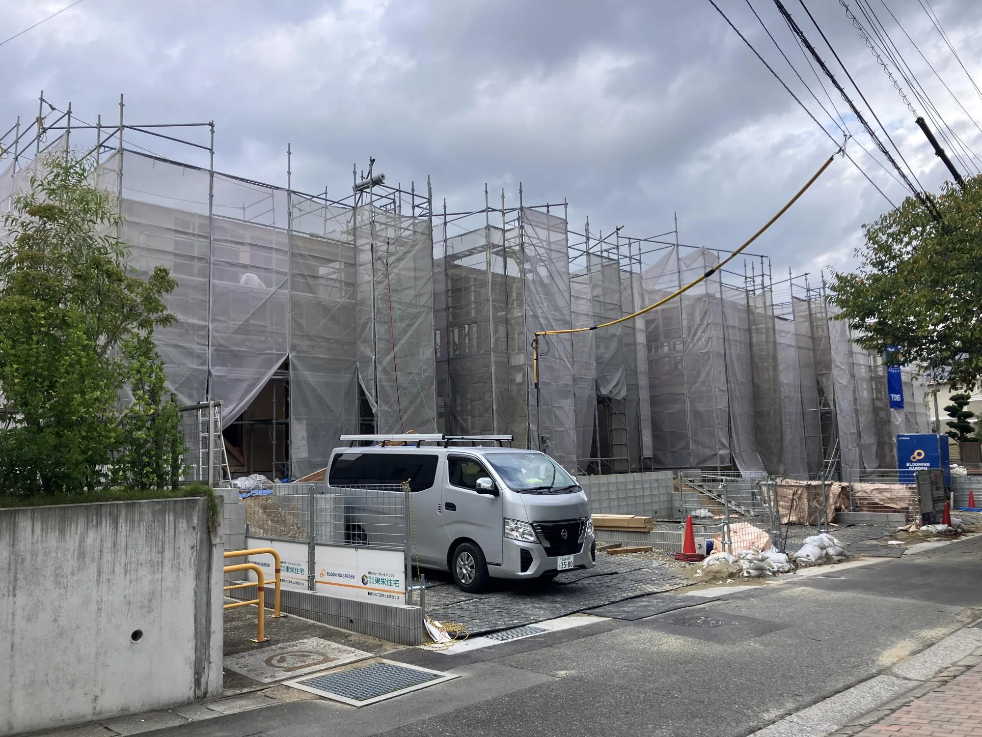 外観　左から1・2・3・4号棟