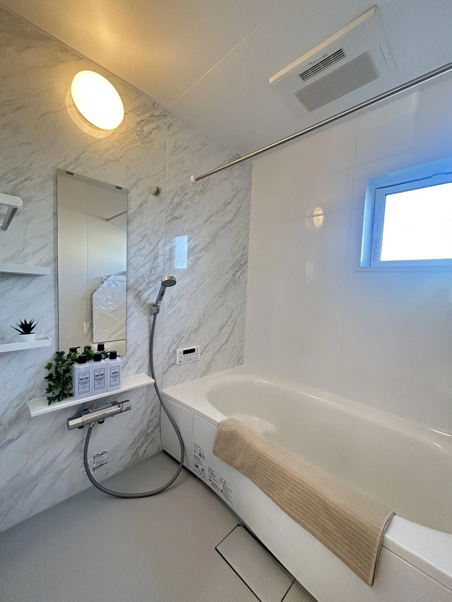 浴室乾燥機付きで雨の日も安心◎