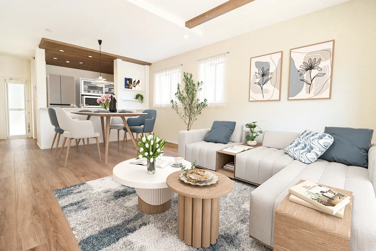 ①号棟　LDK(家具はCGです)