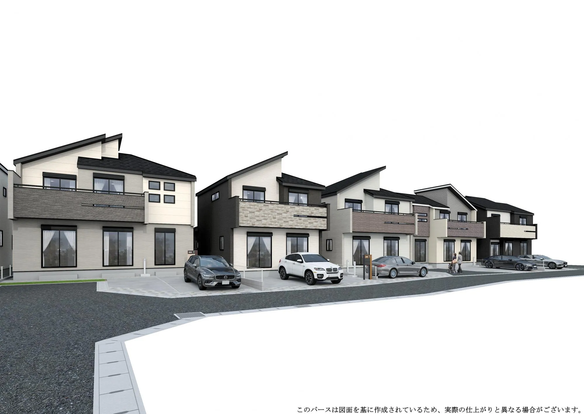 外観パース(2~6号棟)