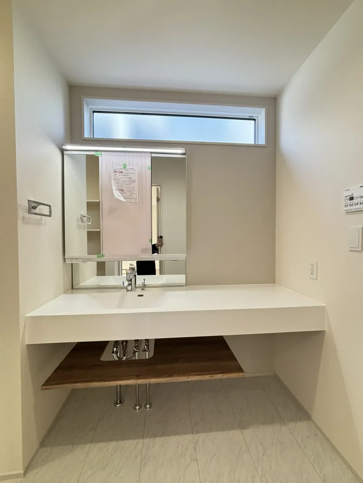 2号棟洗面台(2026年1月撮影)