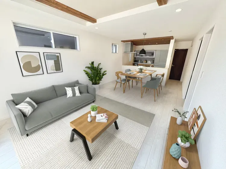 ☆2号棟　リビング(バーチャルステージング)☆