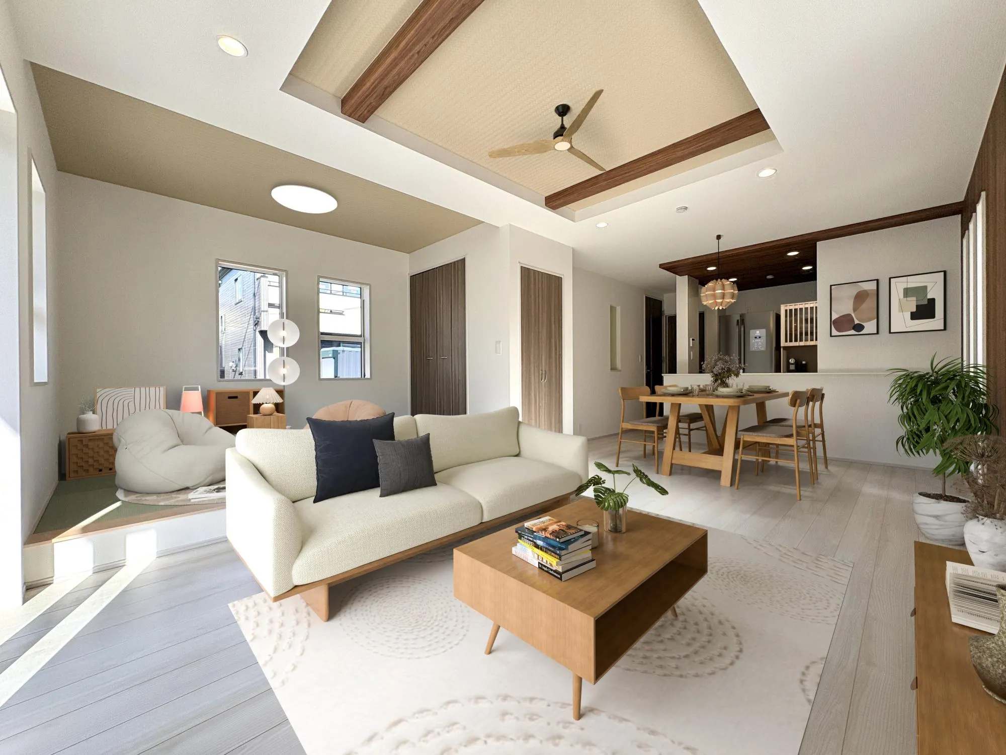 【7号棟/タタミコーナー含むLDK(20.12帖)】