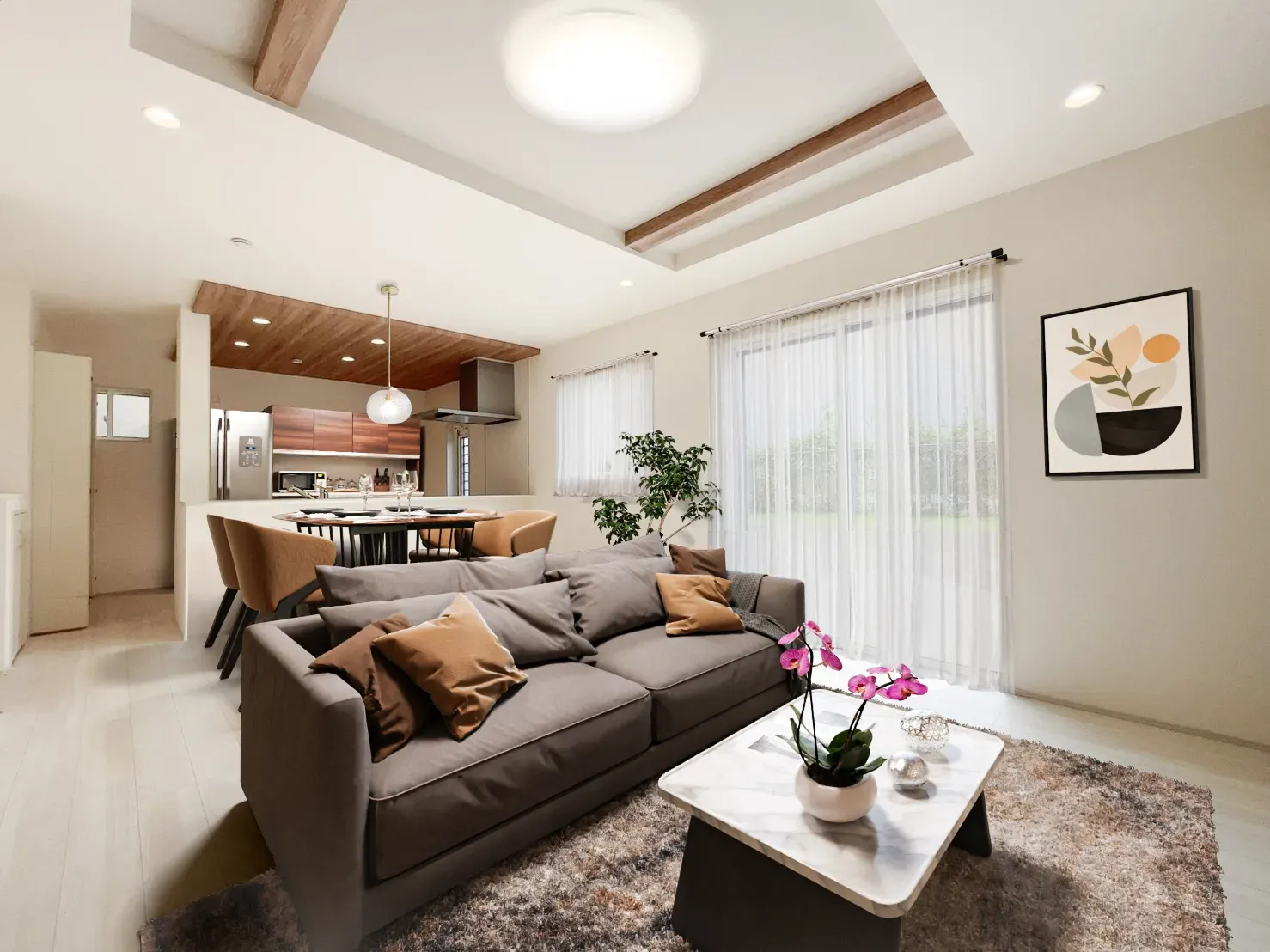 2号棟LDK※こちらの画像はCGで家具などを加工しています。家具付物件ではございません