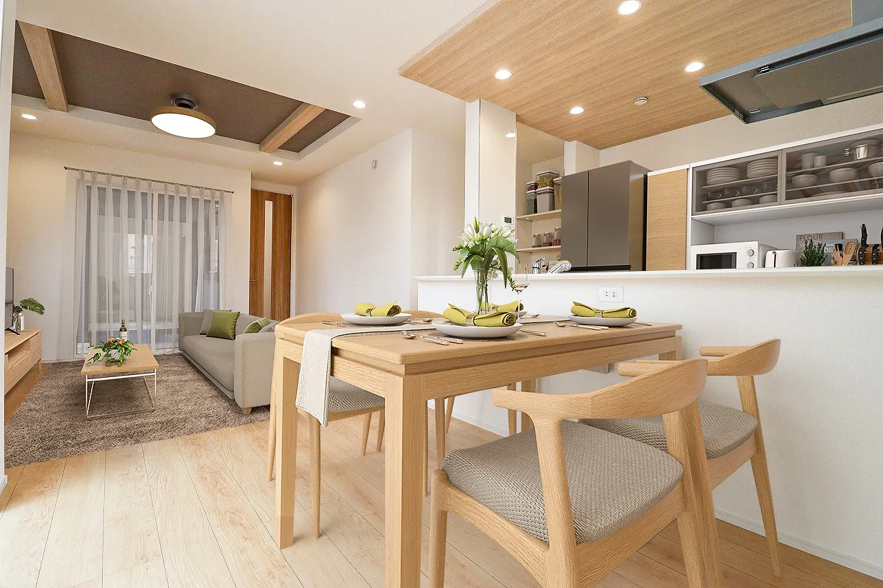 ①号棟　LDK(家具はCGです)