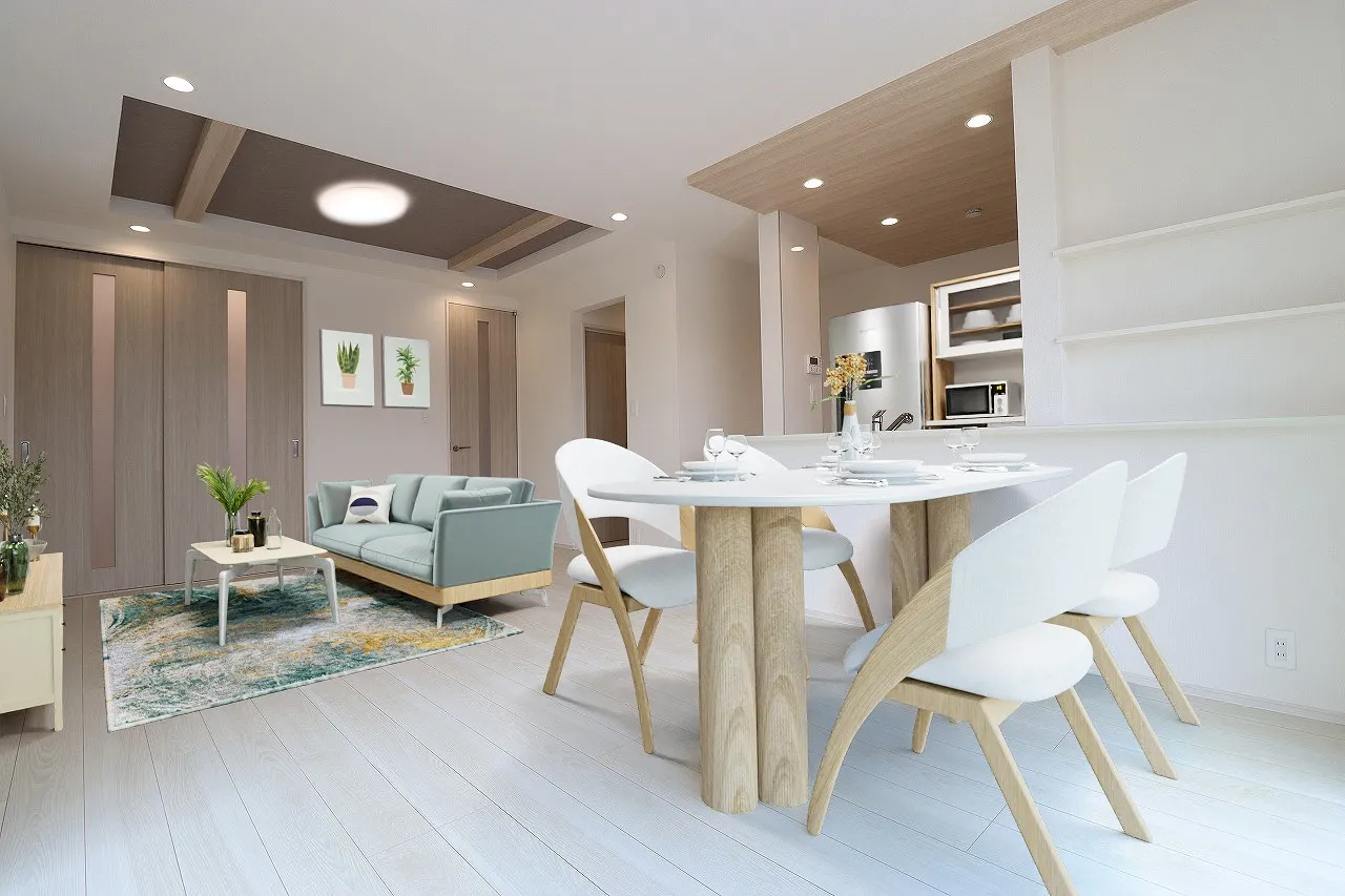 ②号棟　LDK(家具はCGです)