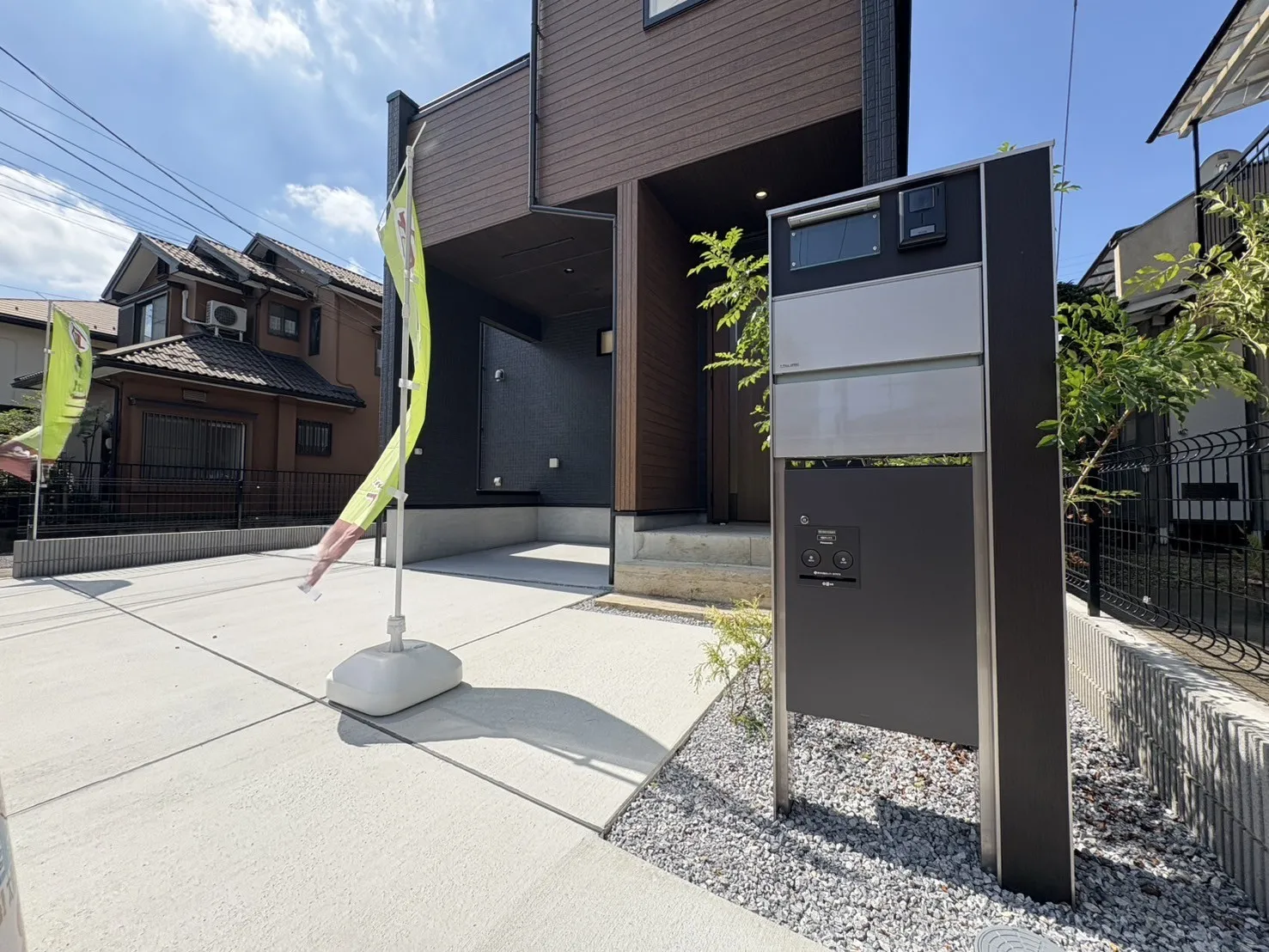 【ポスト付きインターホン】