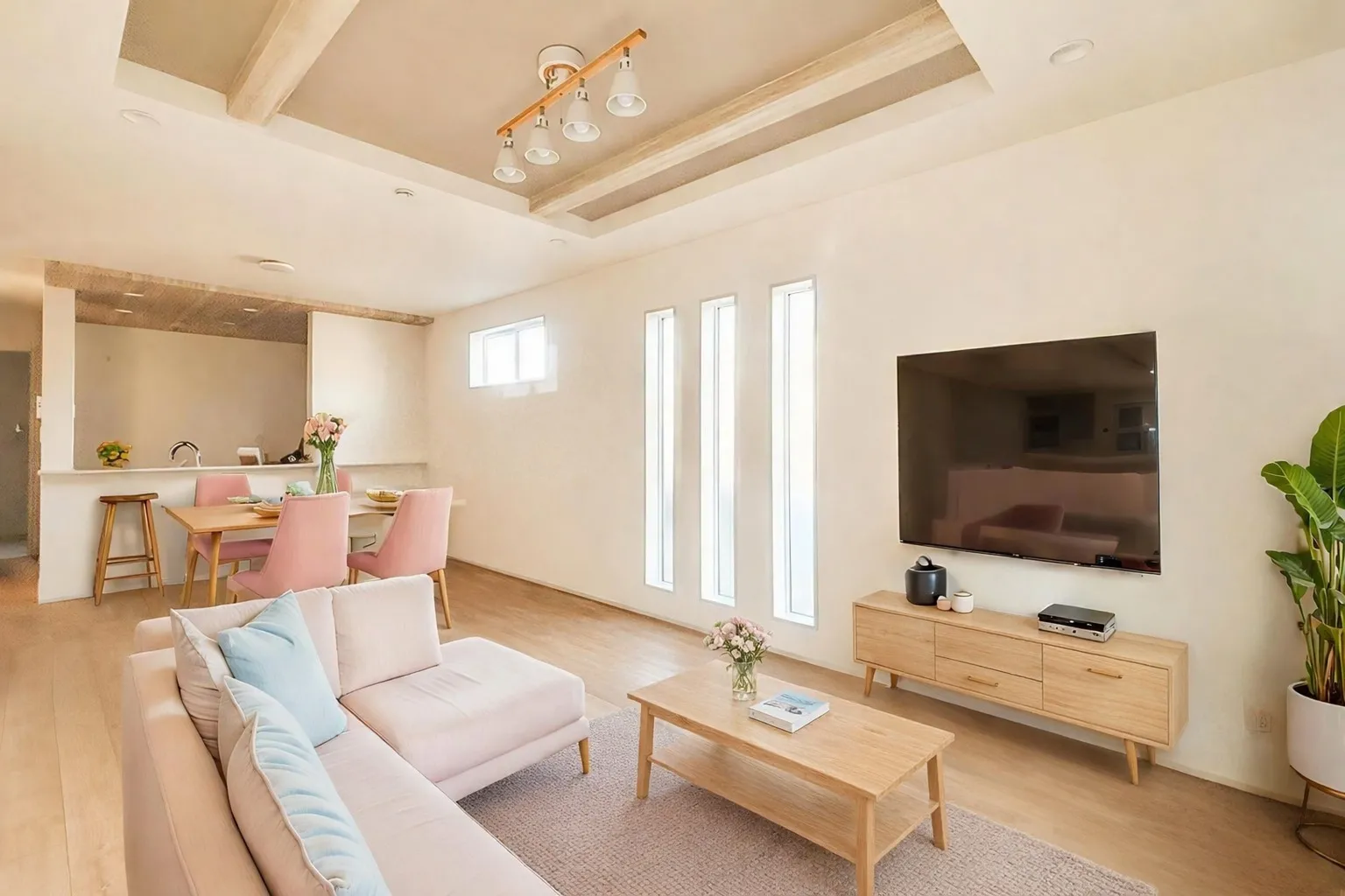 【4号棟 1階 LDK(18.0帖)】