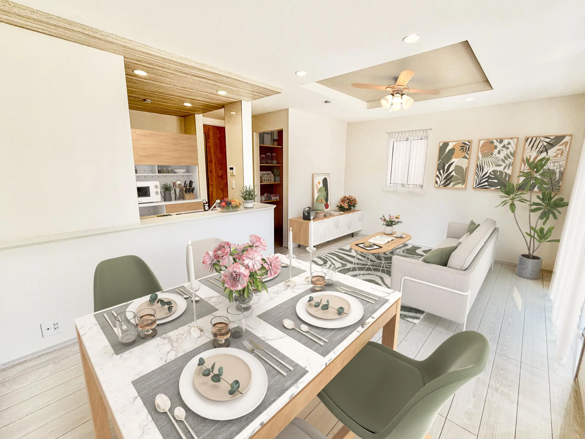 【リビングダイニング(17.5帖)】