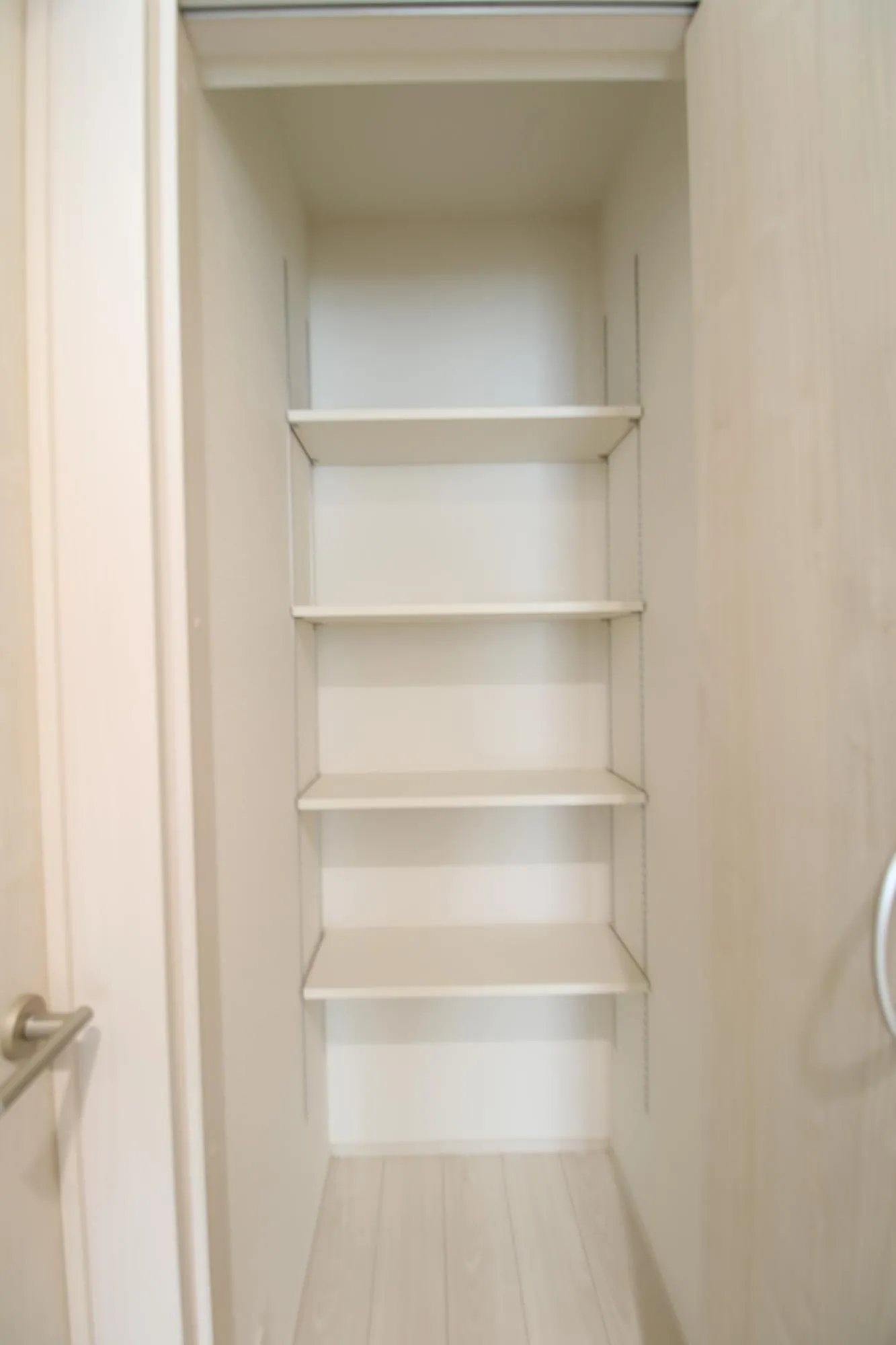 通路収納　可動棚