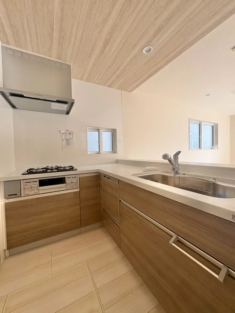 L型システムキッチン+食洗器+浄水器