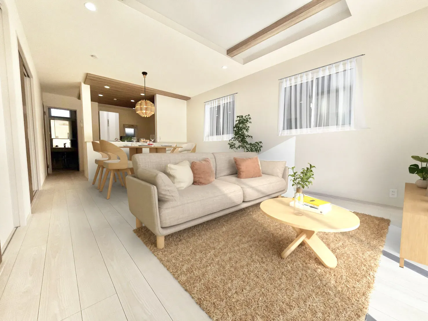 ☆2号棟　LDK(バーチャルステージング)☆