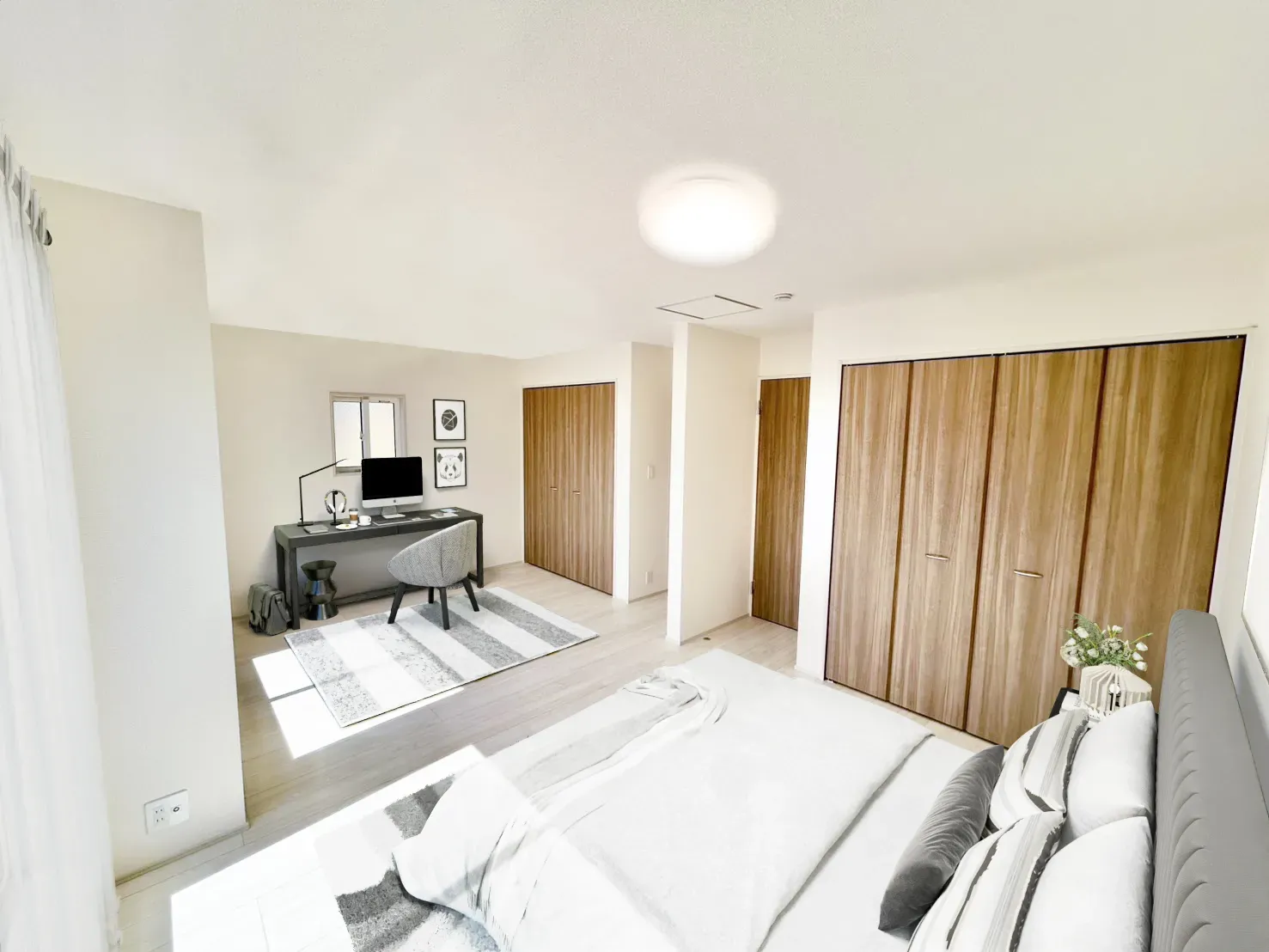 【イメージ】実際の室内写真に家具等を配置したCG画像です。家具付き販売ではございません。