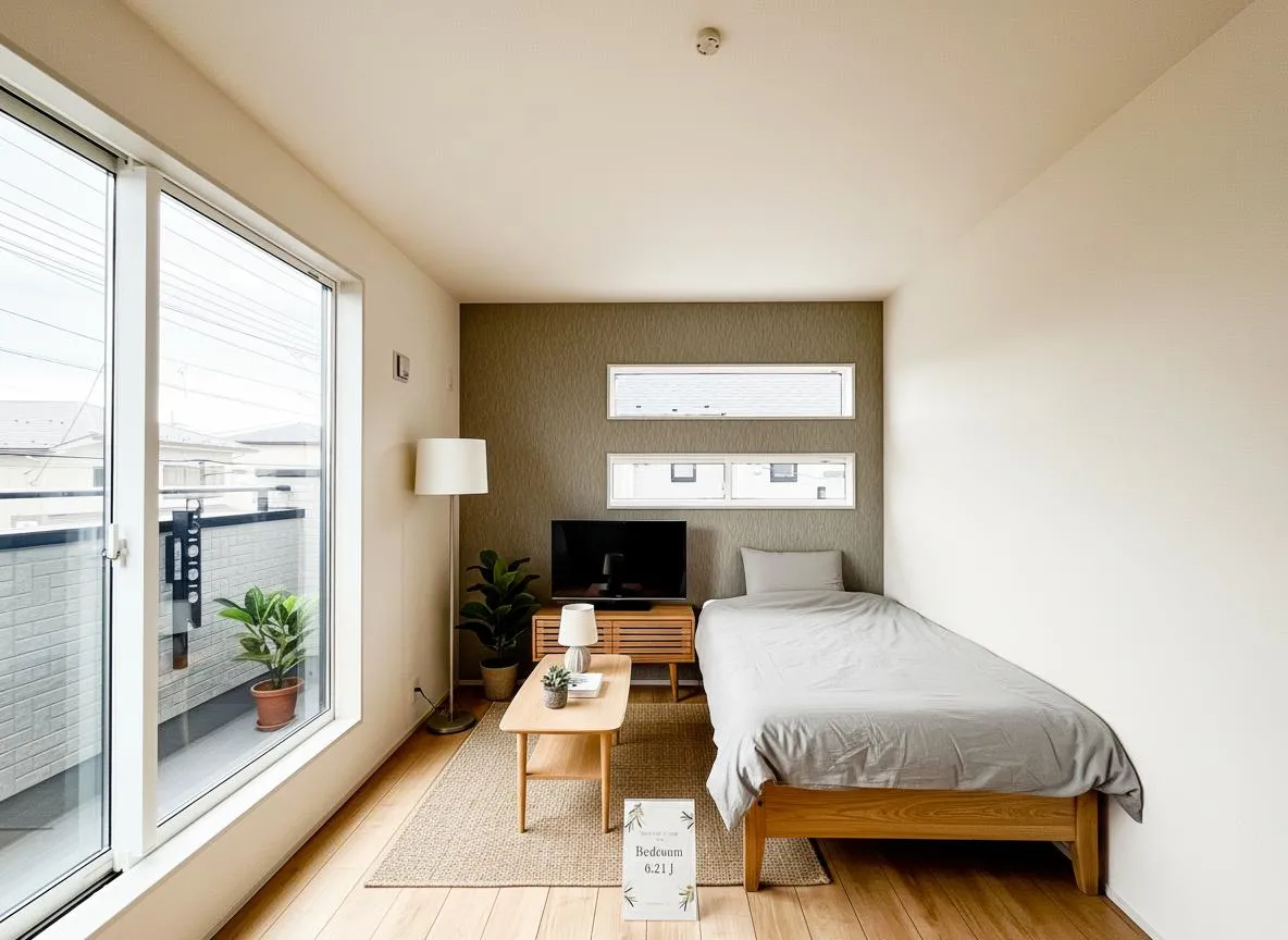 【1号棟 2階 洋室(6.21帖)】