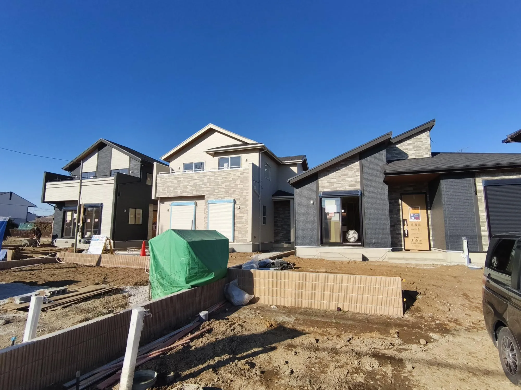 足場解体しました!現地にて実際に、外壁ご覧いただけます。