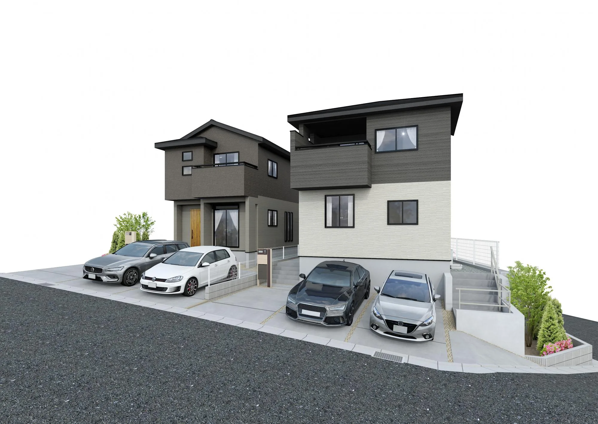 【外観完成予想パース】