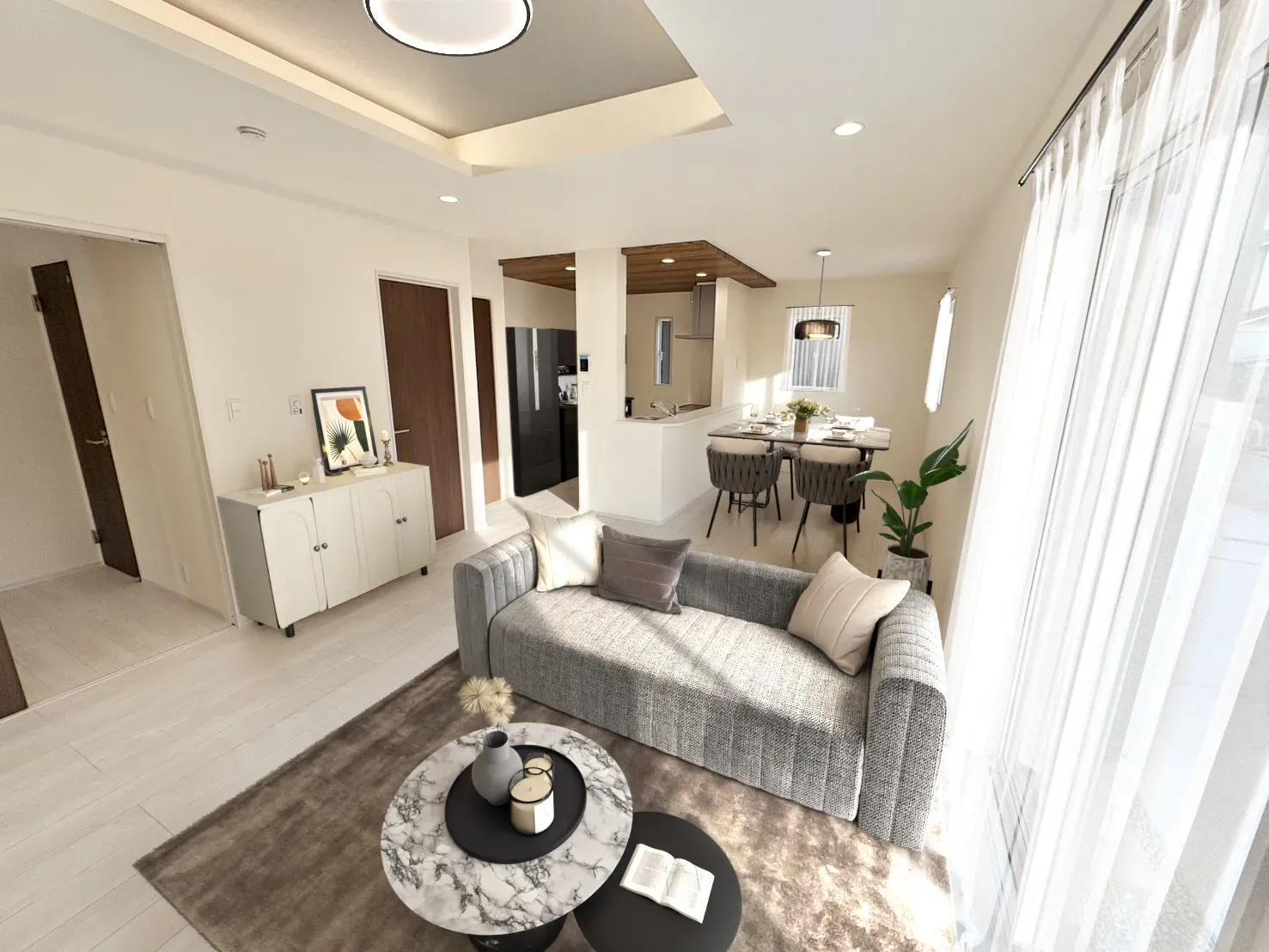 ☆1号棟　LDK(バーチャルステージング)☆